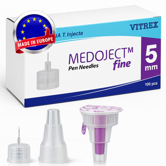Sterile Einweg-Nadeln 31G (0,25 x 5mm) - 100 Stück Mit Schutzfolie