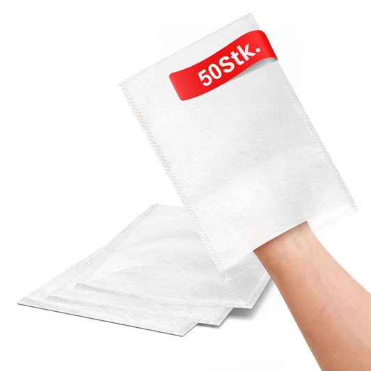 Classic Einmalwaschhandschuhe 50 Stück – ultra soft Molton Waschhandschuhe