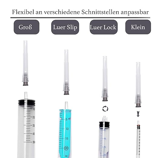 Kanülen 100 Stück 22G x 1 ½" (0,7 mm x 38 mm) einzeln verpackt