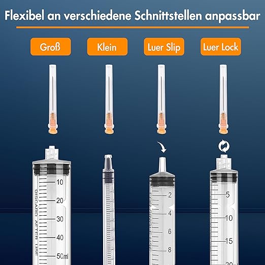 Kanülen 100 Stück 25G x 1" (0,5 mm x 25 mm) einzeln verpackt