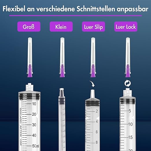 Kanülen 100 Stück 24G x 1" (0,55 mm x 25 mm) einzeln verpackt