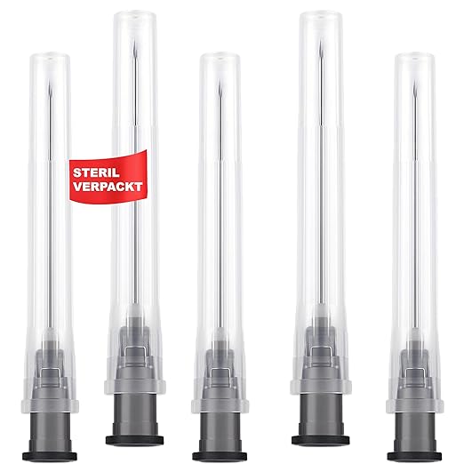 Kanülen 100 Stück 22G x 1 ½" (0,7 mm x 38 mm) einzeln verpackt