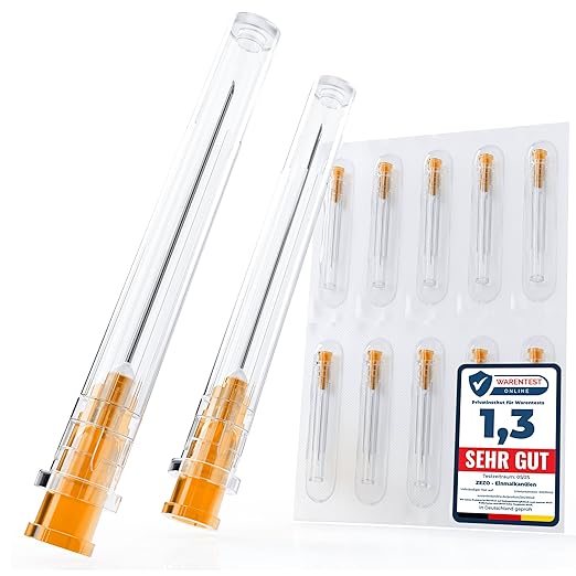 Kanülen 100 Stück 25G x 1" (0,5 mm x 25 mm) einzeln verpackt