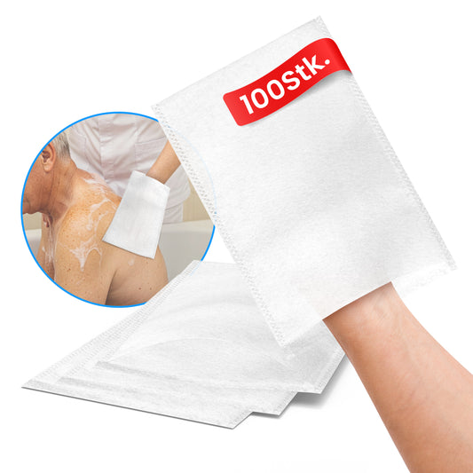 Classic Einmalwaschhandschuhe 100 Stück – ultra soft Molton Waschhandschuhe