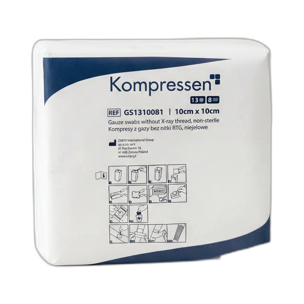 Mullkompressen 10x10 cm – 100 Stück (unsteril)