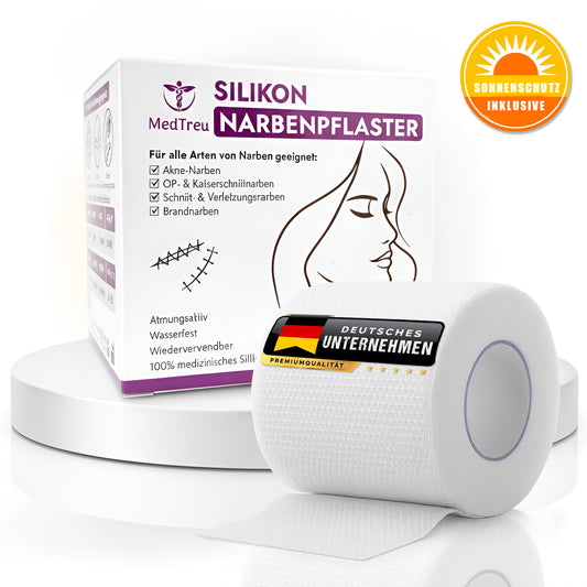 Silikon Narbenpflaster 4x300cm - UV-beständig und Wiederverwendbar