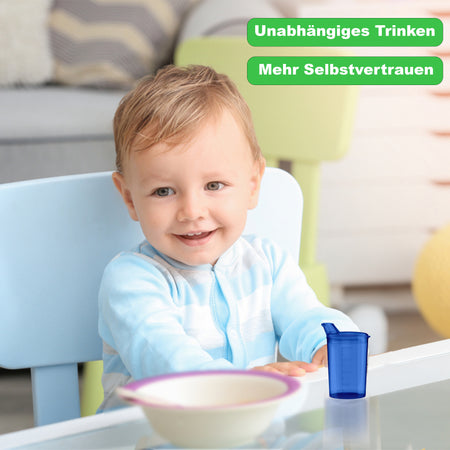 Schnabelbecher transparent und blau Mix (MedTreu) – Bild 4 von 8