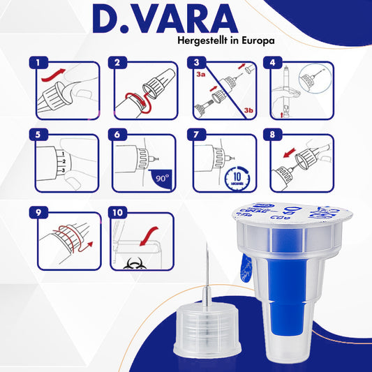 Medoject Sterile Einweg-Nadeln 31G (0,25 mm x 6 mm)