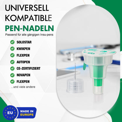 Sterile Einweg-Nadeln 32G (0,23 x 4mm) - 100 Stück Mit Schutzfolie