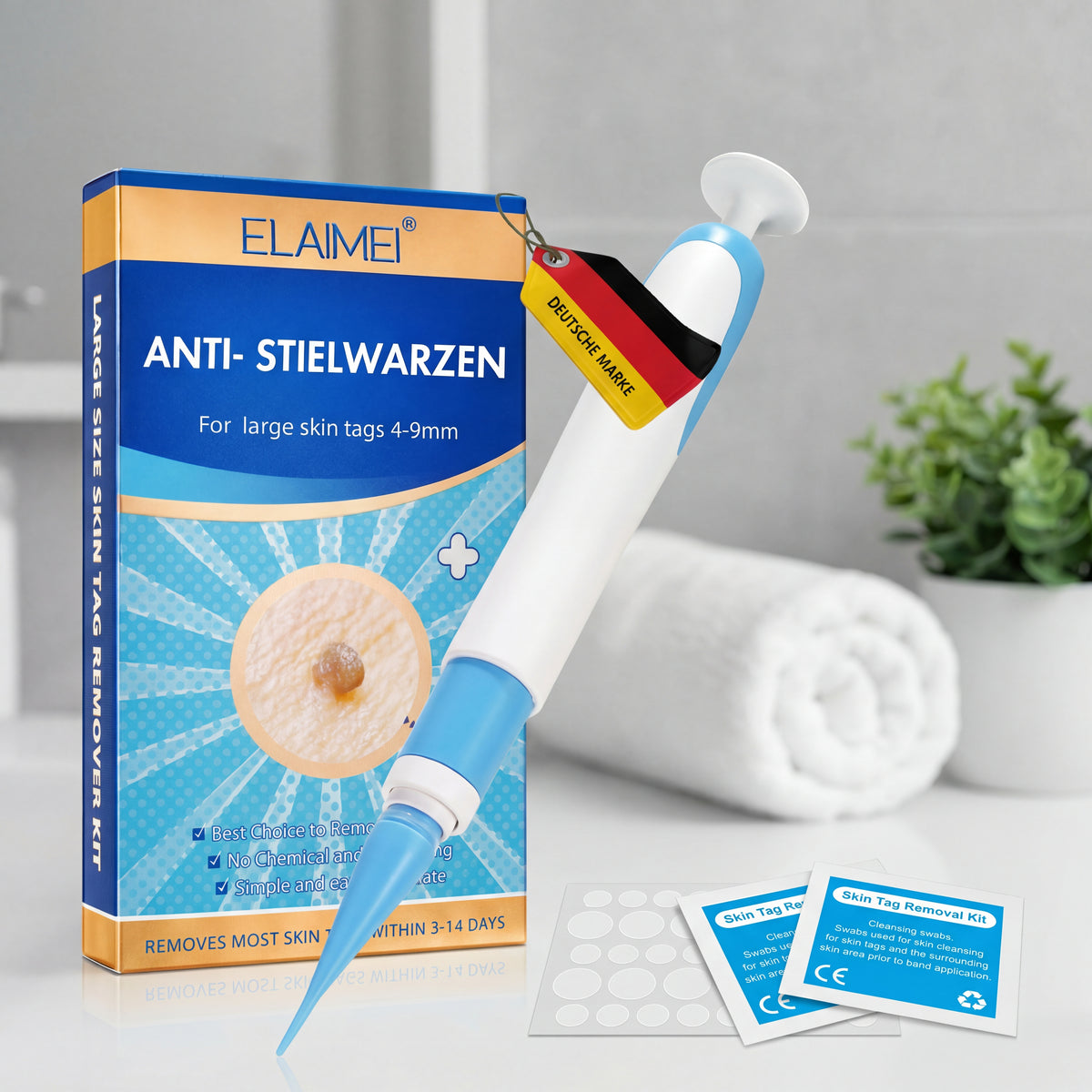 Stielwarzen Entferner Set (für große Warzen) (MedTreu)